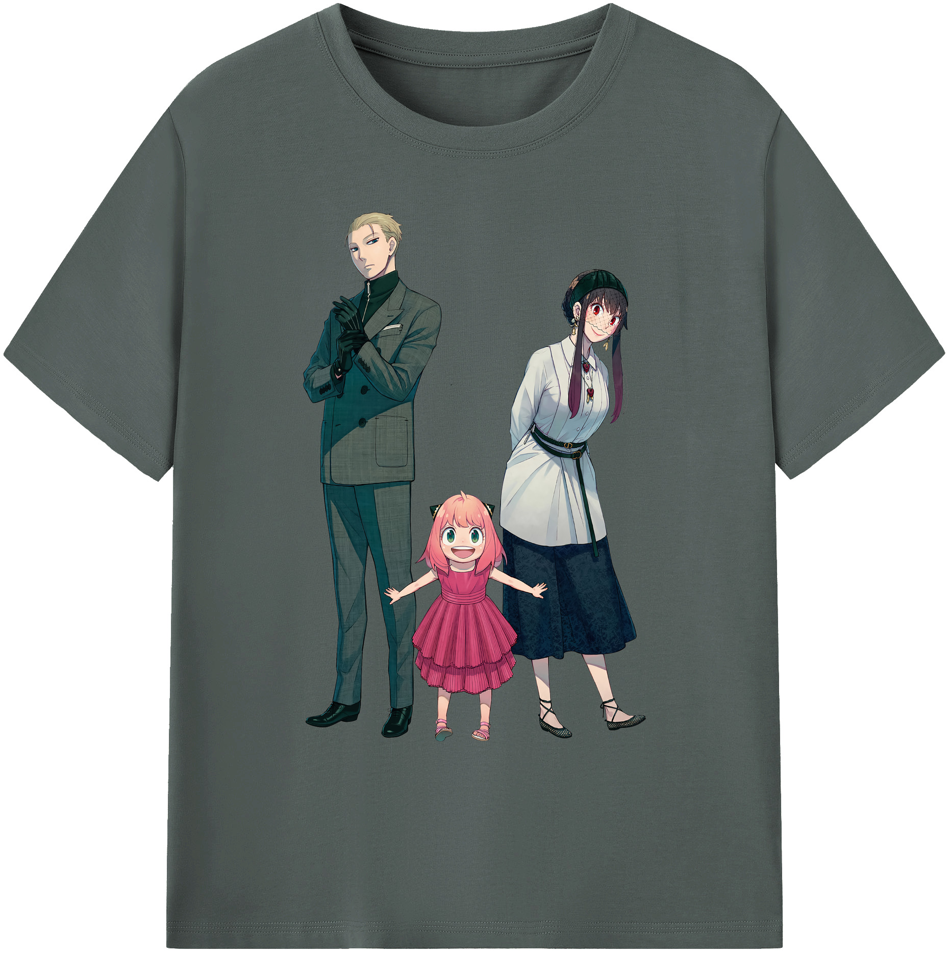 （画像用） SPY×FAMILY间谍家家酒 綿100％ メンズ半袖Tシャツ｜肌触りやわらか＆通気性